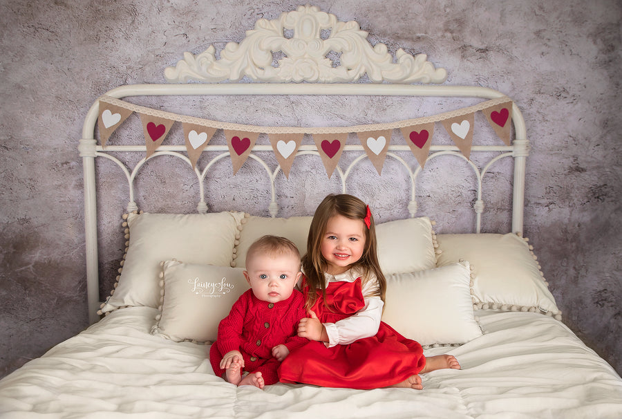 Valentine's Day Banner Headboard - HSD Photography Backdrops 