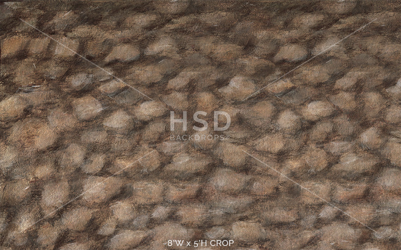 Dark Cobblestone Road Floor Mat - HSD Photography Backdrops 