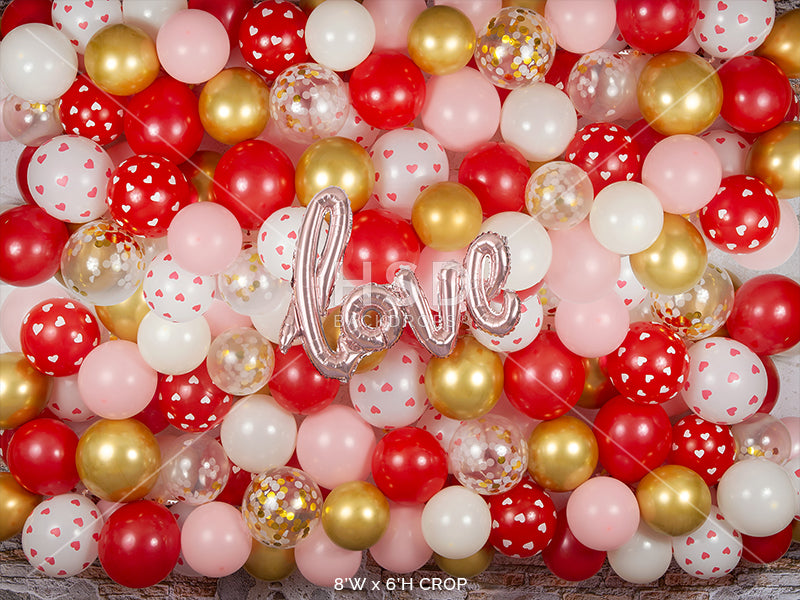 Love Balloon Wall - HSD Photography Backdrops 