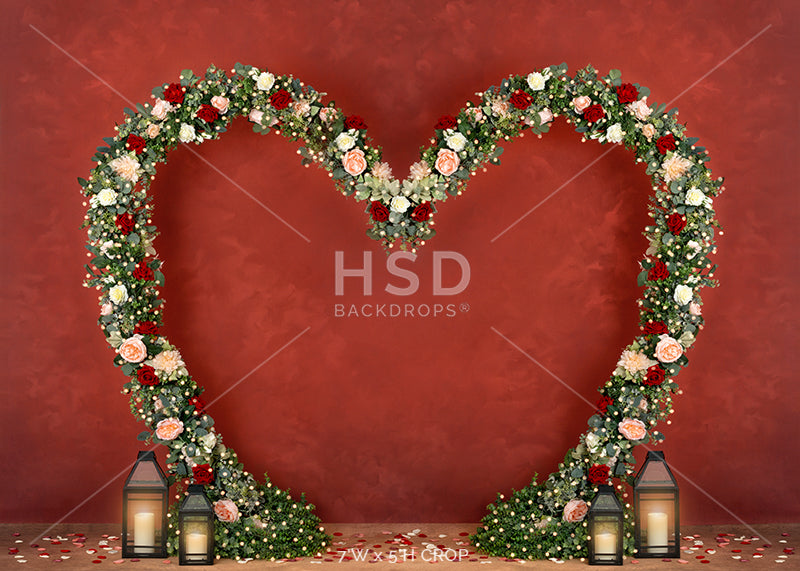 Floral Heart - HSD Photography Backdrops 