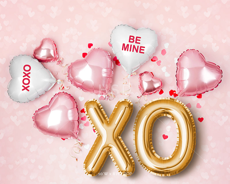 XOXO & Balloons - HSD Photography Backdrops 