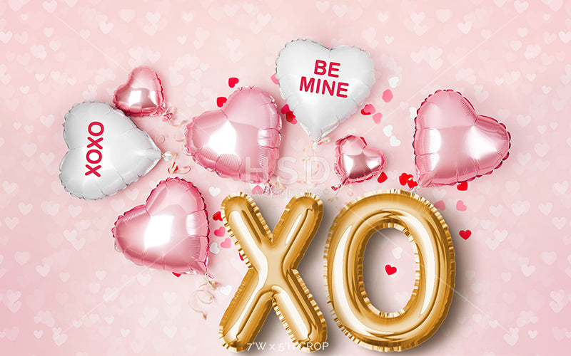 XOXO & Balloons - HSD Photography Backdrops 