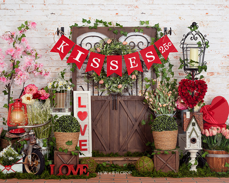 Love Blooms Here (banner) - HSD Photography Backdrops 