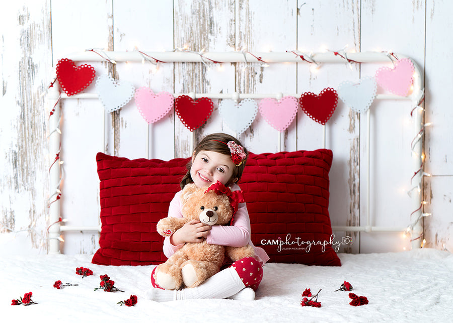 Valentine's Day Headboard - HSD Photography Backdrops 