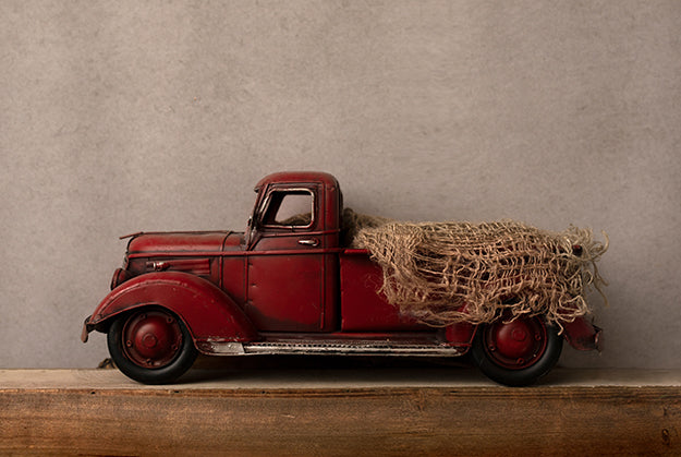 Vintage Truck | Little Red Truck Coll. | Digital - HSD Photography Backdrops 