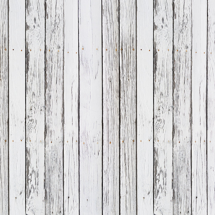 Weathered White Wood Floor Drop - HSD Photography Backdrops 
