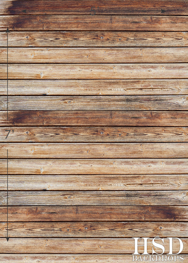 Aged Wood Floor Drop - HSD Photography Backdrops 