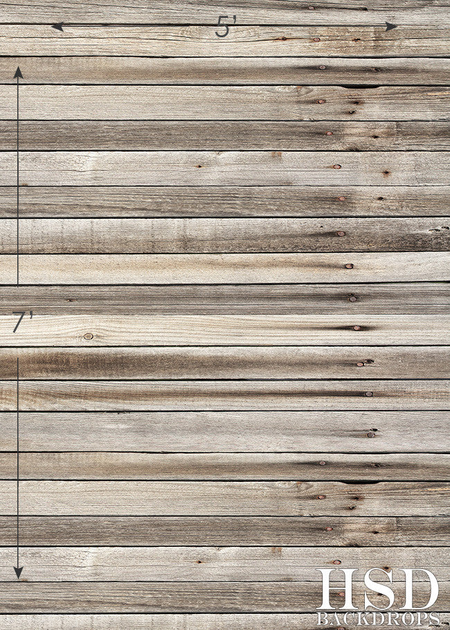 Washed Stained Wood  Floor Drop - HSD Photography Backdrops 