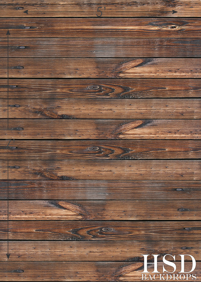 Rugged Wood Floor Drop - HSD Photography Backdrops 