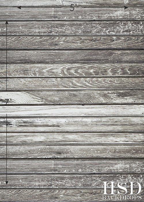 Faded Gray Wood - HSD Photography Backdrops 