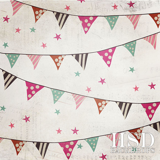 Birthday Banners Girl - HSD Photography Backdrops 