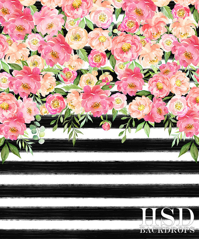 Striped Kate La Fleur - HSD Photography Backdrops 