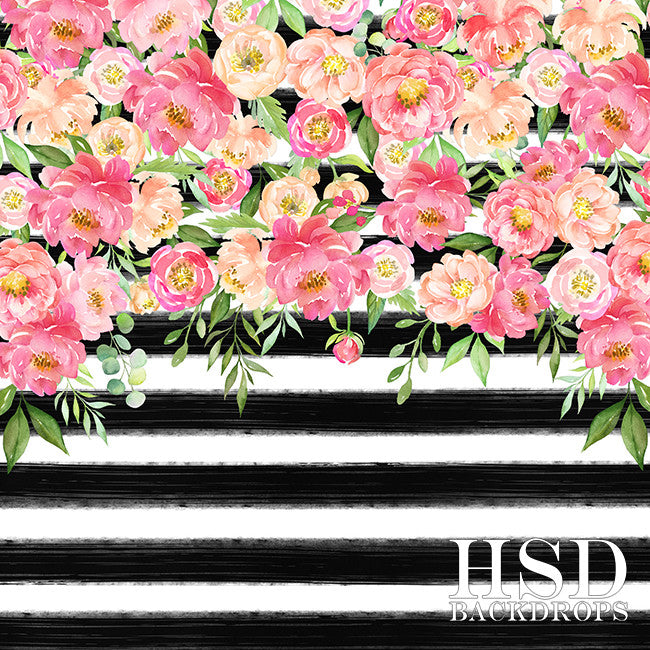 Striped Kate La Fleur - HSD Photography Backdrops 