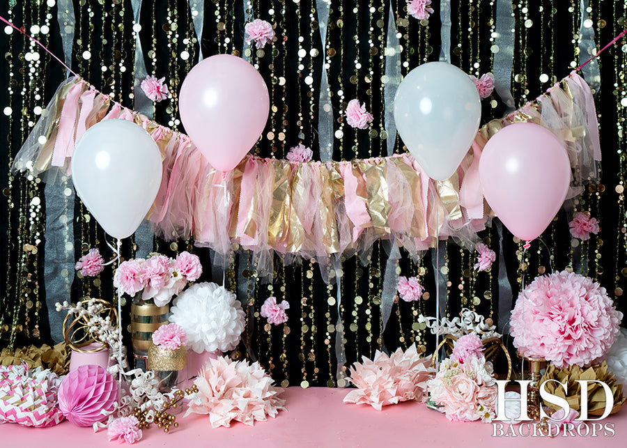 Pink & Gold | Cake Smash Cutie - HSD Photography Backdrops 