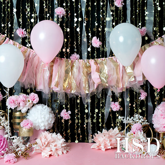Pink & Gold | Cake Smash Cutie - HSD Photography Backdrops 