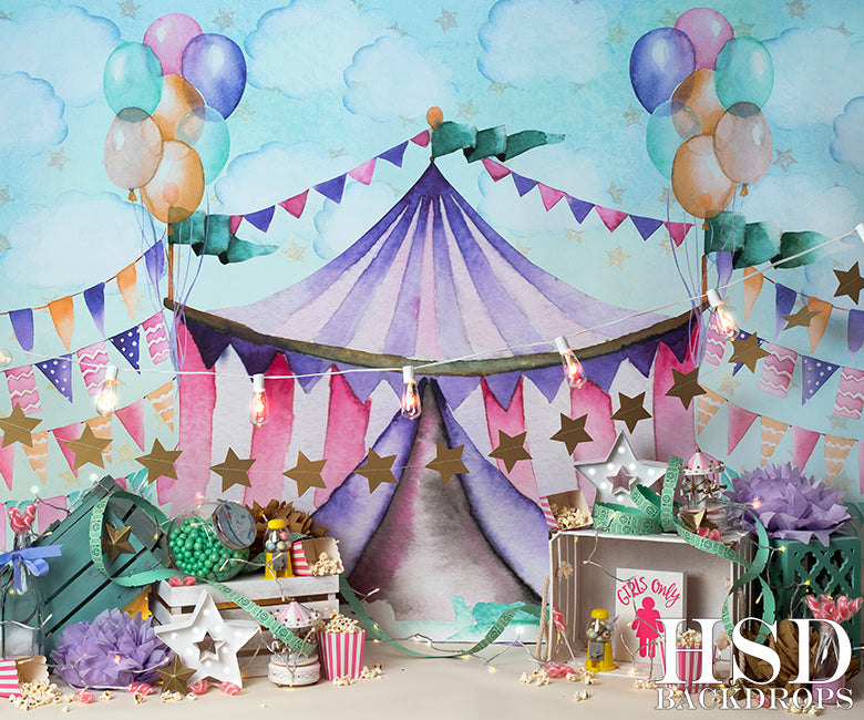 Circus Set Up - HSD Photography Backdrops 