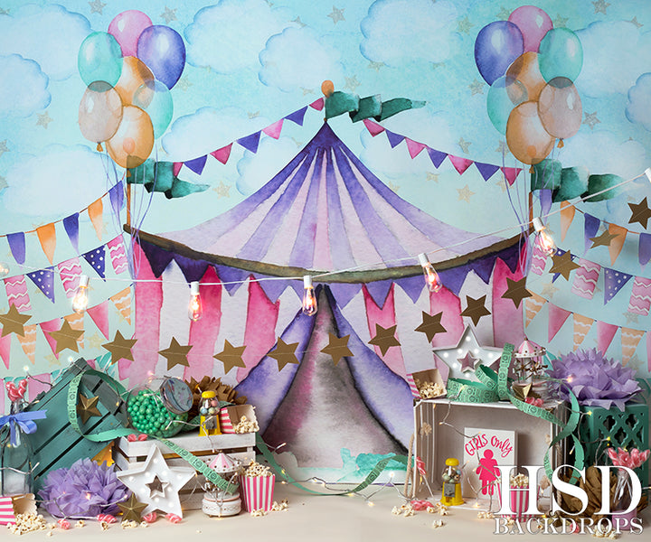 Circus Set Up - HSD Photography Backdrops 