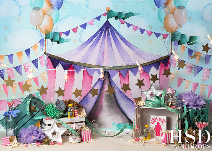 Circus Set Up - HSD Photography Backdrops 