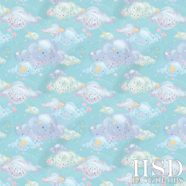 Cotton Candy Clouds - HSD Photography Backdrops 