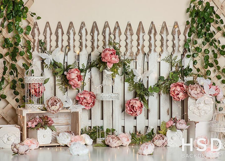 Butterflies & Blooms - HSD Photography Backdrops 