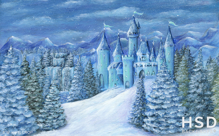 Ice Princess Winter Castle - HSD Photography Backdrops 
