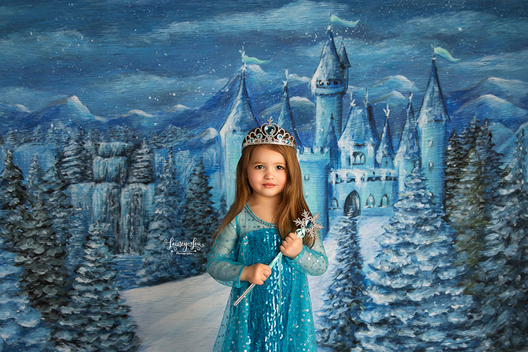 Ice Princess Winter Castle - HSD Photography Backdrops 