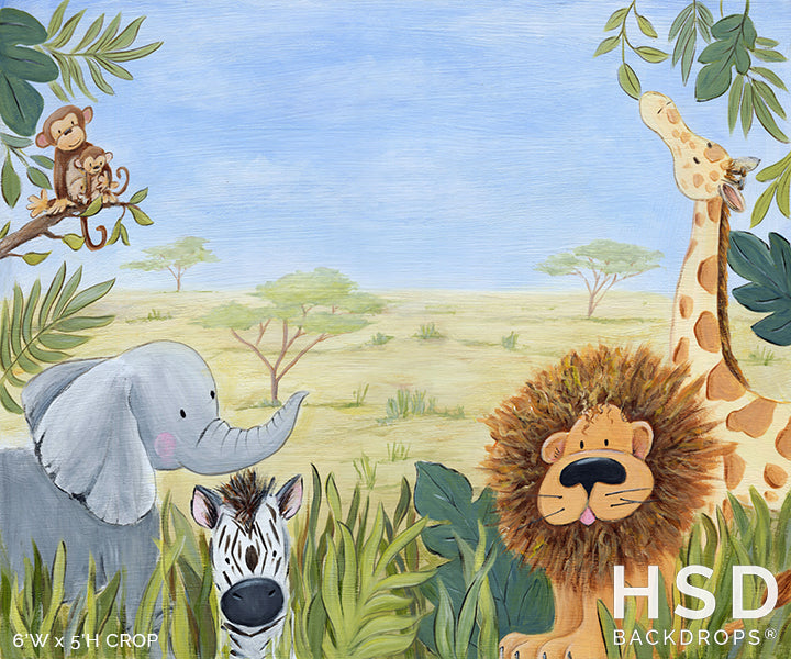 Baby Safari Theme - HSD Photography Backdrops 