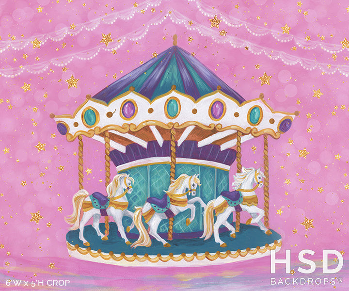 Carousel Horse - HSD Photography Backdrops 