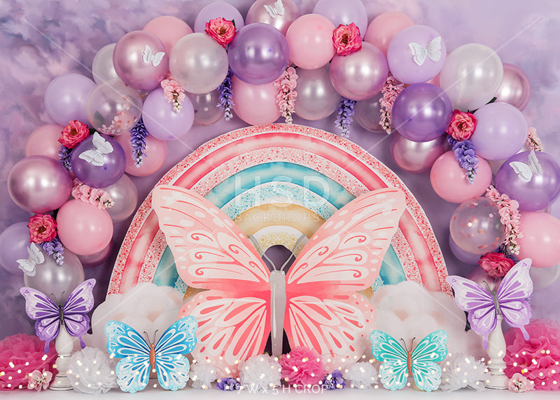 Butterfly Theme Birthday - HSD Photography Backdrops 