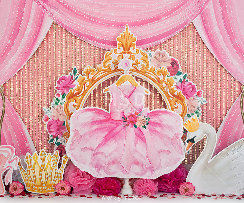 Ballet Backdrop Swan Princess. Ballerina Birthday Party Backdrop – HSD ...
