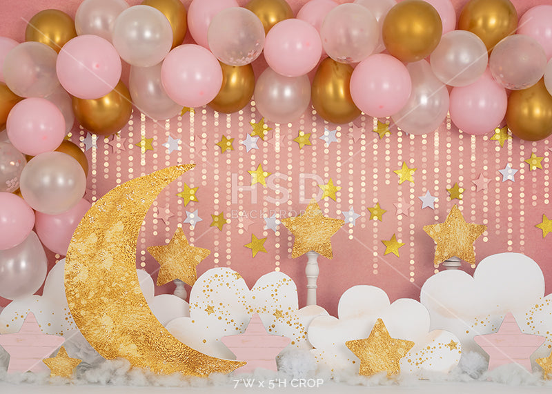 Twinkle Twinkle Little Star (Pink) - HSD Photography Backdrops 