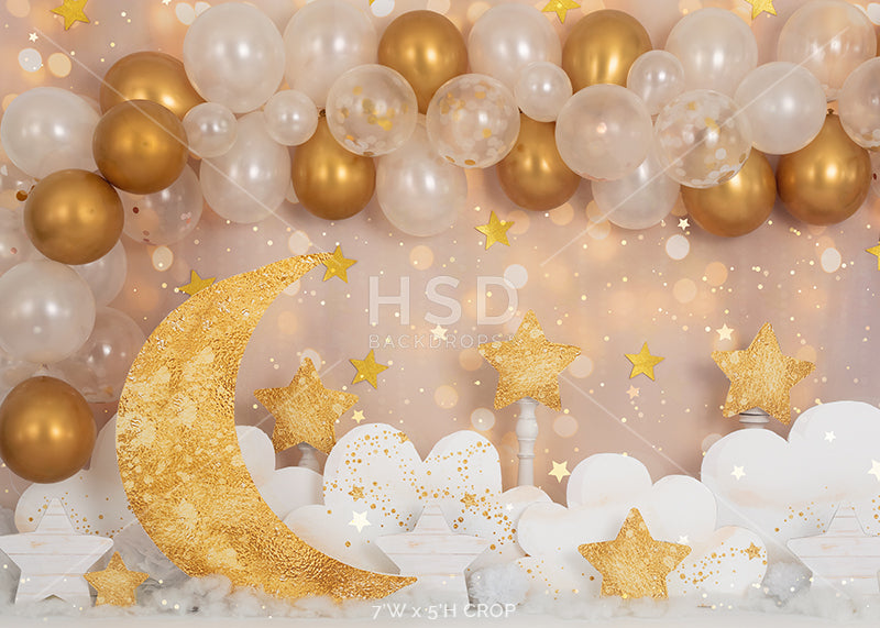 Twinkle Twinkle Little Star (Gold) - HSD Photography Backdrops 