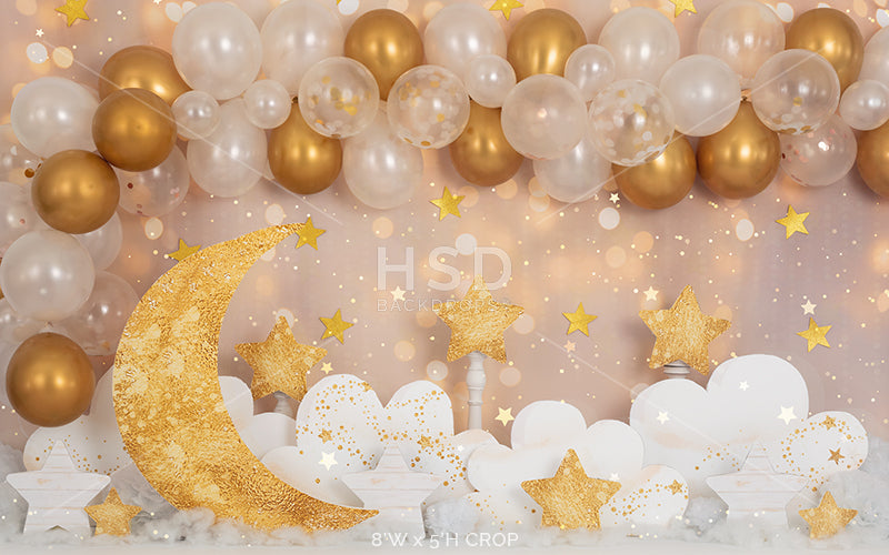 Twinkle Twinkle Little Star (Gold) - HSD Photography Backdrops 