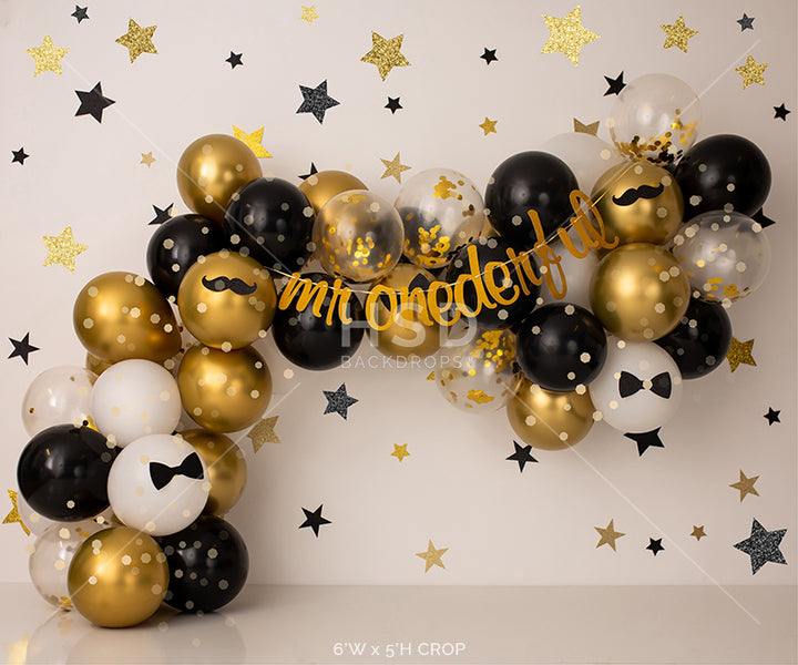 Mr Onederful Cake Smash Birthday Photo Backdrop 