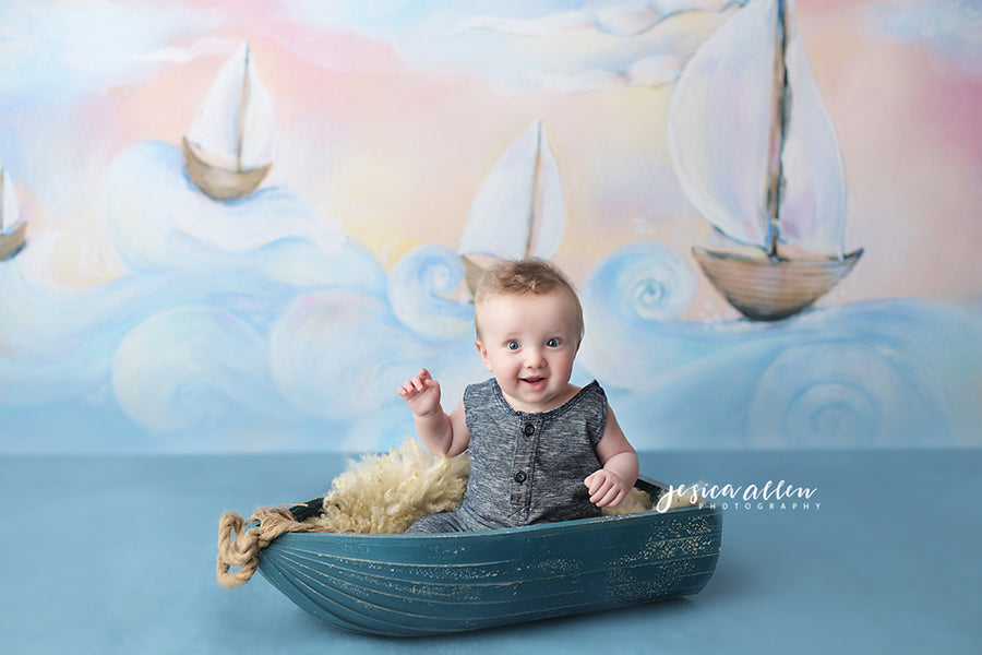 Whimsical Sailboats - HSD Photography Backdrops 
