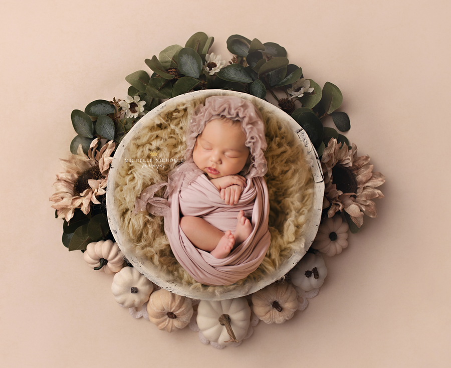 Fall Blessing II | Newborn Digital Backdrop - HSD Photography Backdrops 